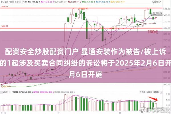 配资安全炒股配资门户 显通安装作为被告/被上诉人的1起涉及买卖合同纠纷的诉讼将于2025年2月6日开庭