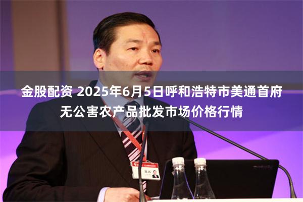 金股配资 2025年6月5日呼和浩特市美通首府无公害农产品批发市场价格行情
