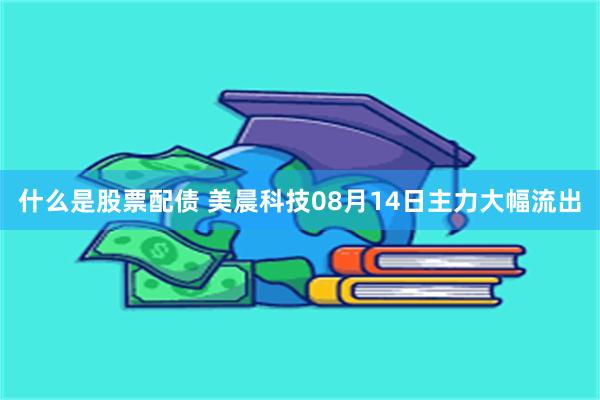 什么是股票配债 美晨科技08月14日主力大幅流出